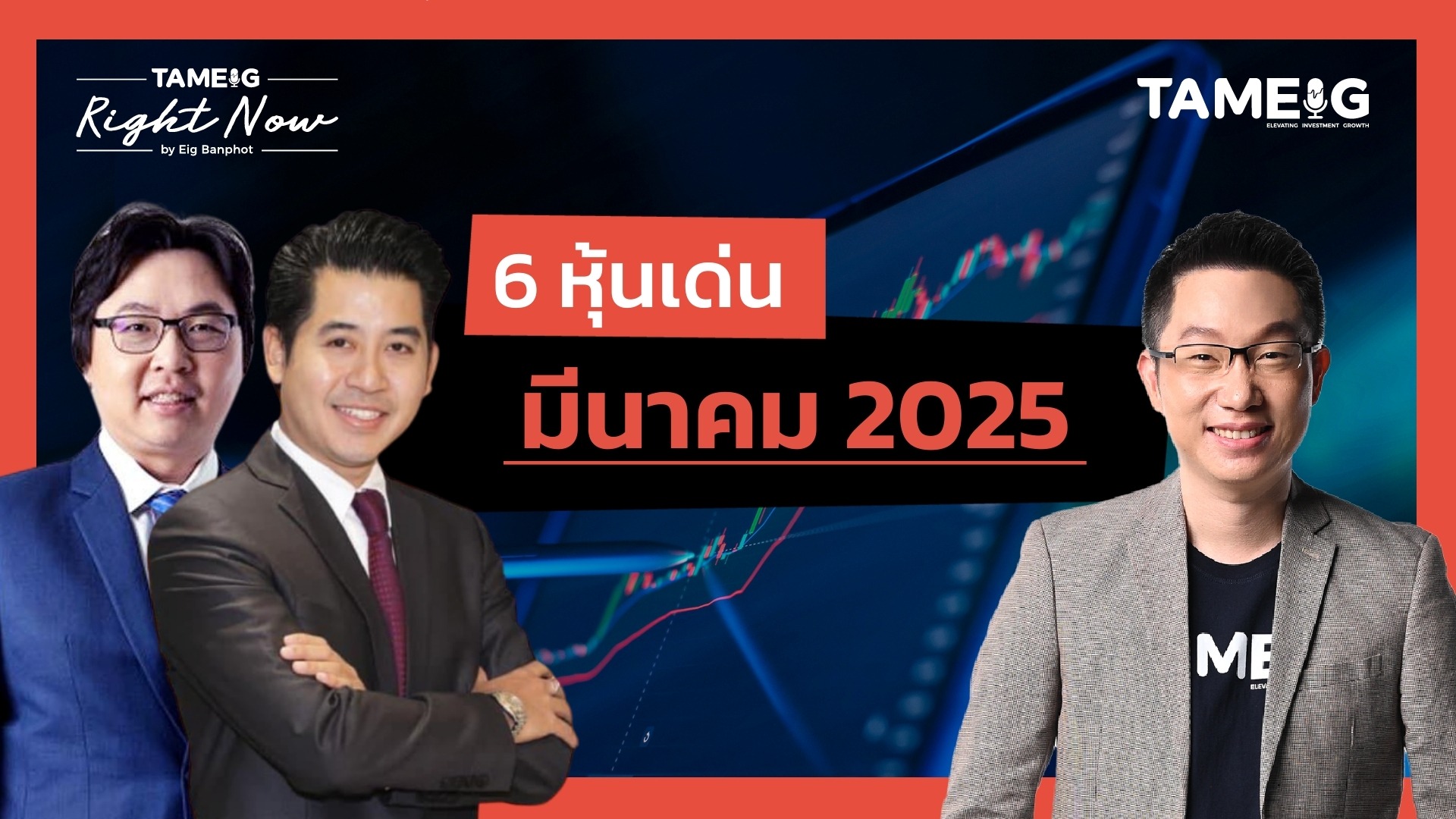 6 หุ้นเด่น มีนาคม 2025 | Right Now Ep.1,419