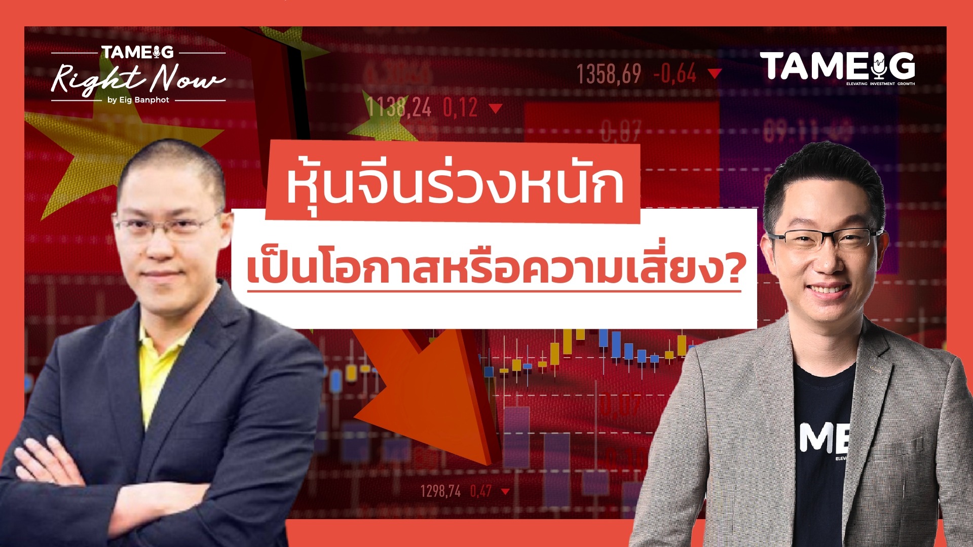 หุ้นจีนร่วงหนัก เป็นโอกาสหรือความเสี่ยง? | Right Now Ep.1,442