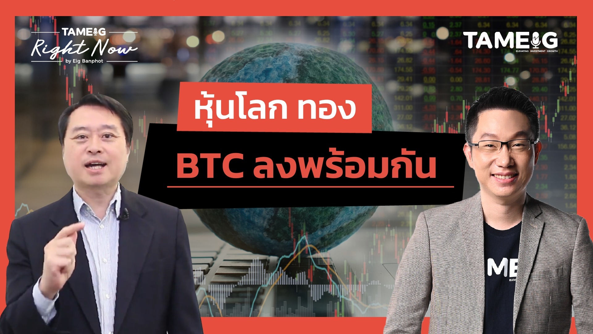 หุ้นโลก ทอง BTC ลงพร้อมกัน | Right Now Ep.1,593