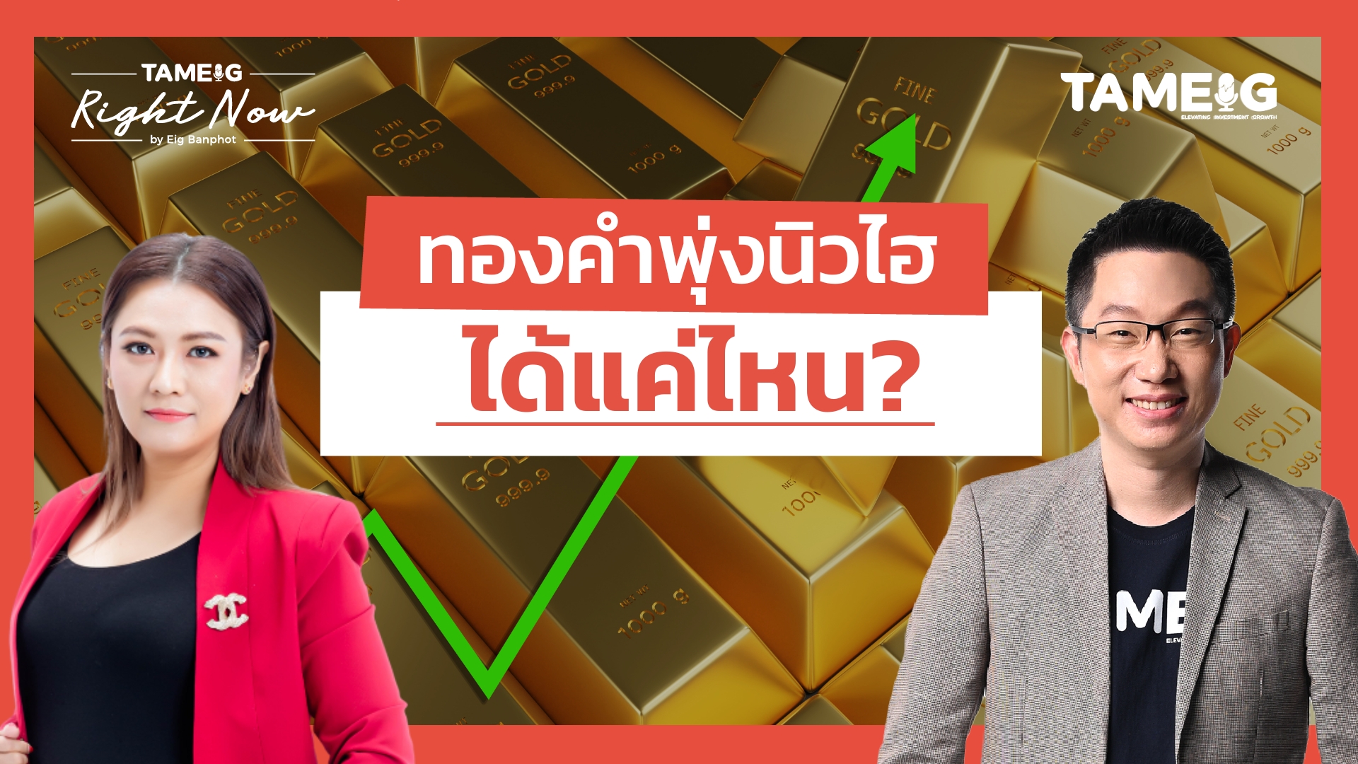 ทองคำพุ่งนิวไฮ ได้แค่ไหน? | Right Now Ep.1,605